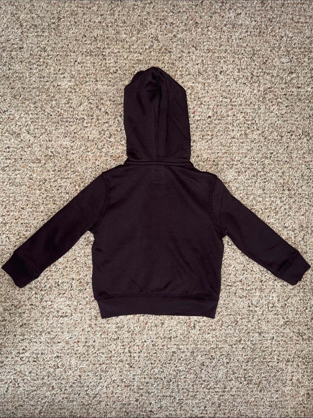 GAP Kids Brown Logo Black Hooded Zip Sweatshirt- 4T